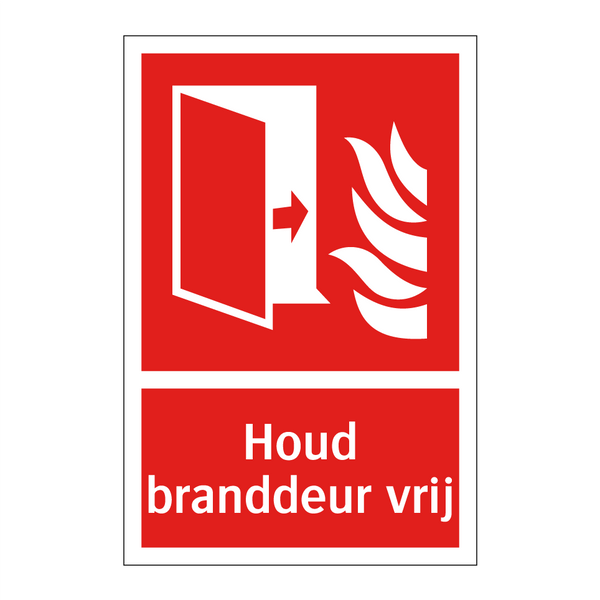 Houd branddeur vrij