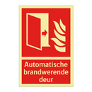 Automatische brandwerende deur