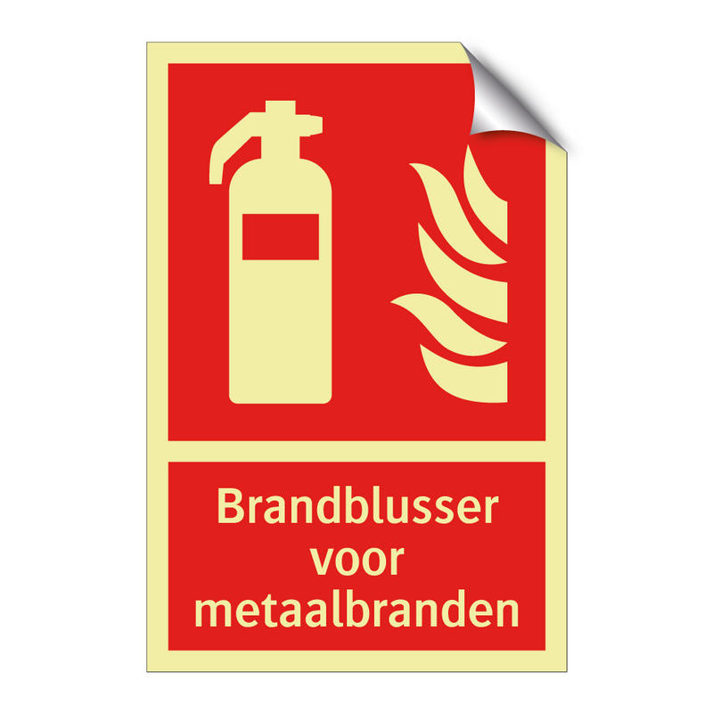 Brandblusser voor metaalbranden