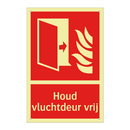 Houd vluchtdeur vrij