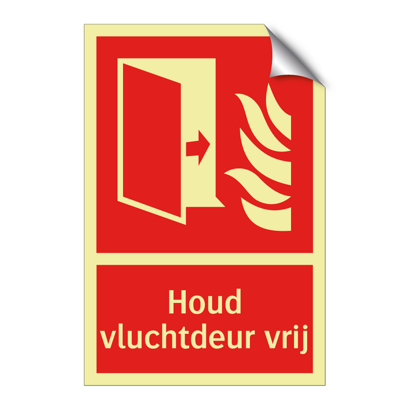 Houd vluchtdeur vrij