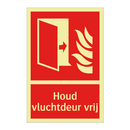 Houd vluchtdeur vrij