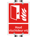 Houd vluchtdeur vrij