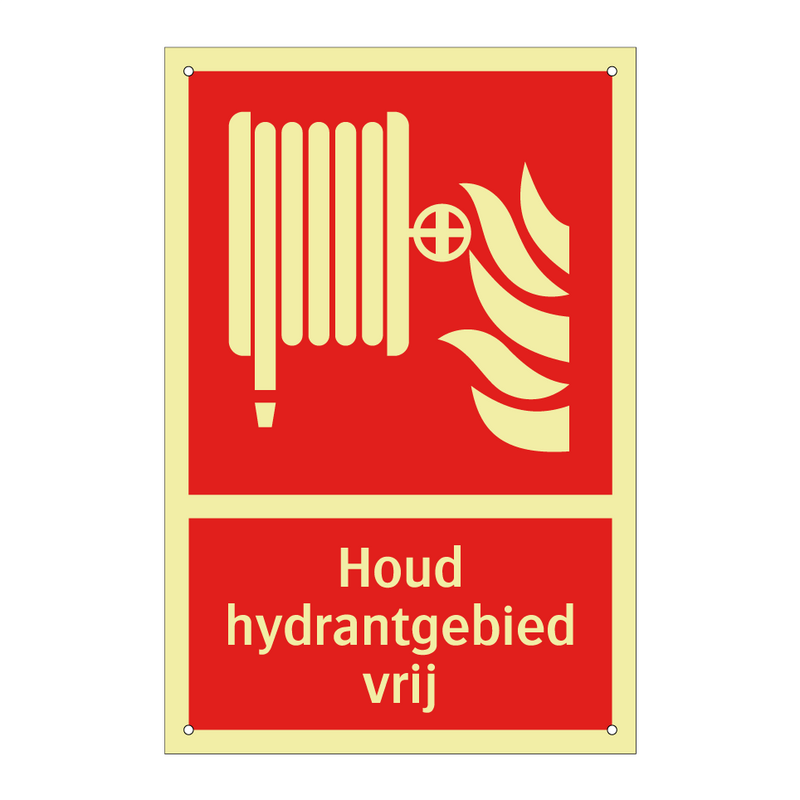 Houd hydrantgebied vrij