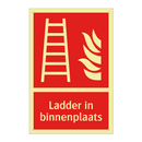 Ladder in binnenplaats