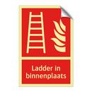 Ladder in binnenplaats
