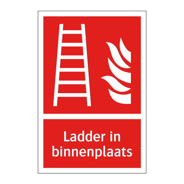 Ladder in binnenplaats