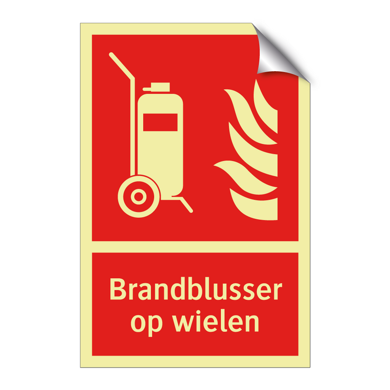 Brandblusser op wielen