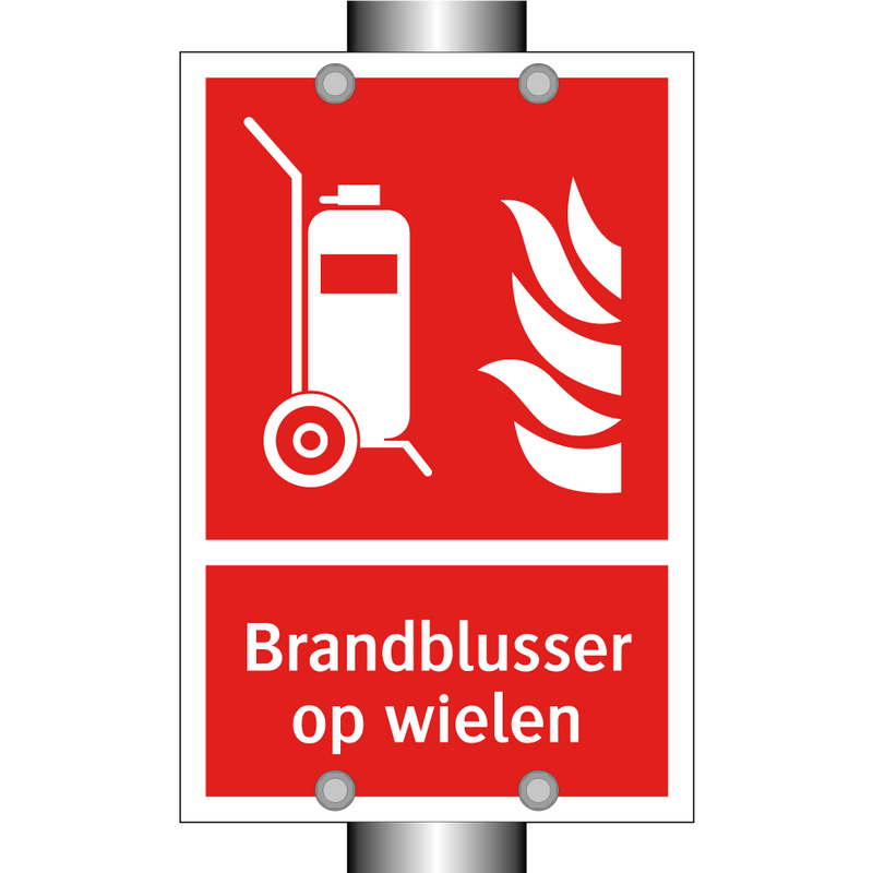Brandblusser op wielen