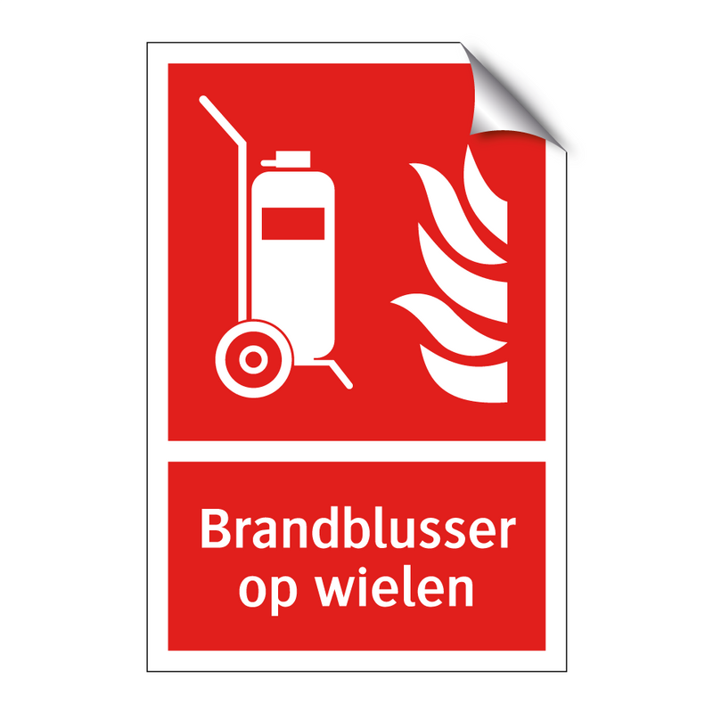 Brandblusser op wielen