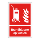 Brandblusser op wielen