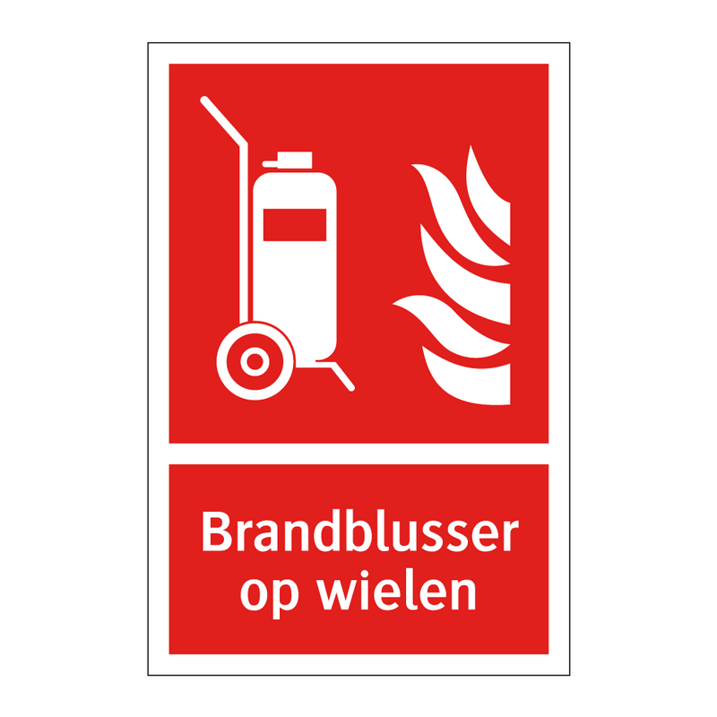 Brandblusser op wielen
