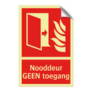 Nooddeur GEEN toegang