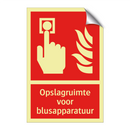 Opslagruimte voor blusapparatuur