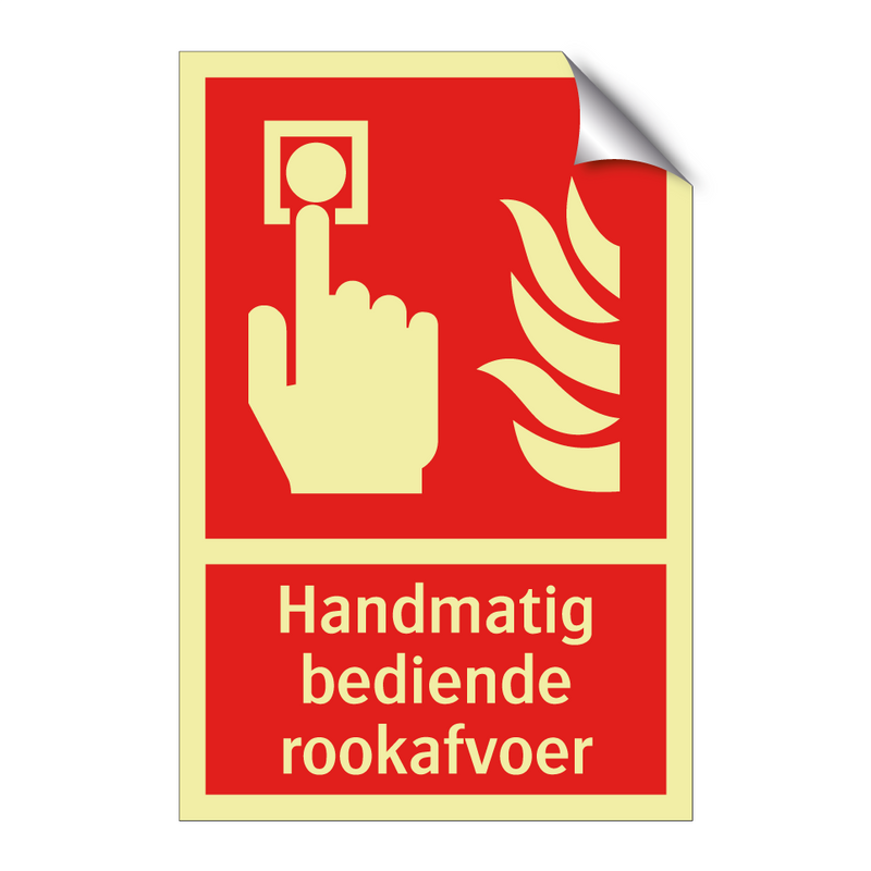 Handmatig bediende rookafvoer