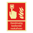 Handmatig bediende rookafvoer