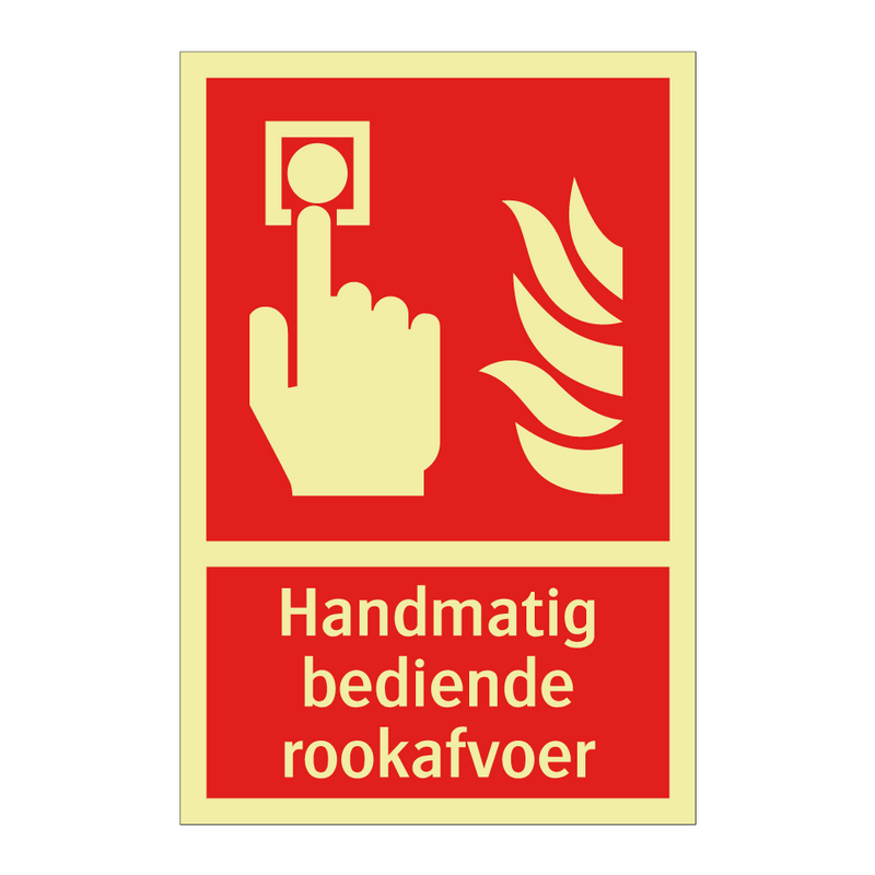 Handmatig bediende rookafvoer