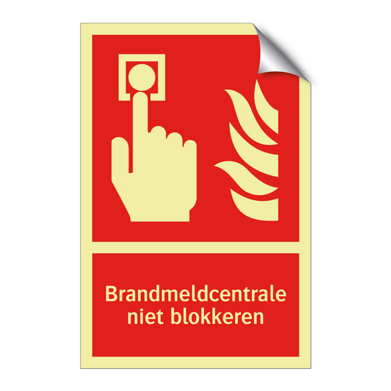 Brandmeldcentrale niet blokkeren