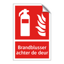 Brandblusser achter de deur