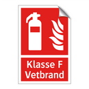 Klasse F - Vetbrand