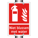 Niet blussen met water