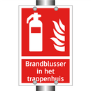 Brandblusser in het trappenhuis