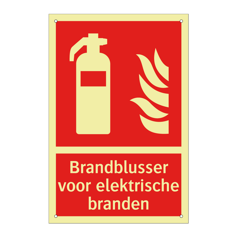 Brandblusser voor elektrische branden