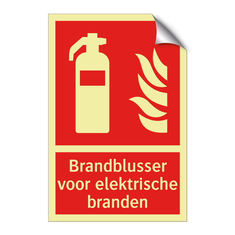 Brandblusser voor elektrische branden