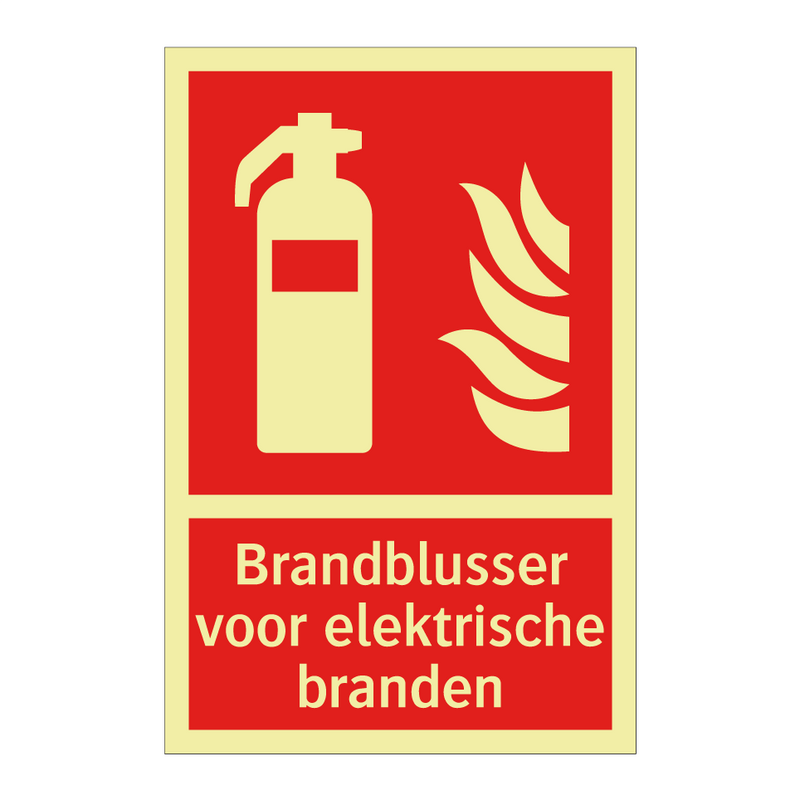 Brandblusser voor elektrische branden