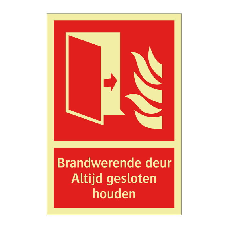 Brandwerende deur Altijd gesloten houden