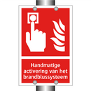Handmatige activering van het brandblussysteem
