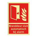 Branddeur sluit automatisch bij alarm