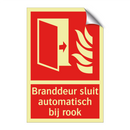 Branddeur sluit automatisch bij rook