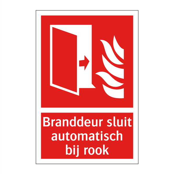 Branddeur sluit automatisch bij rook