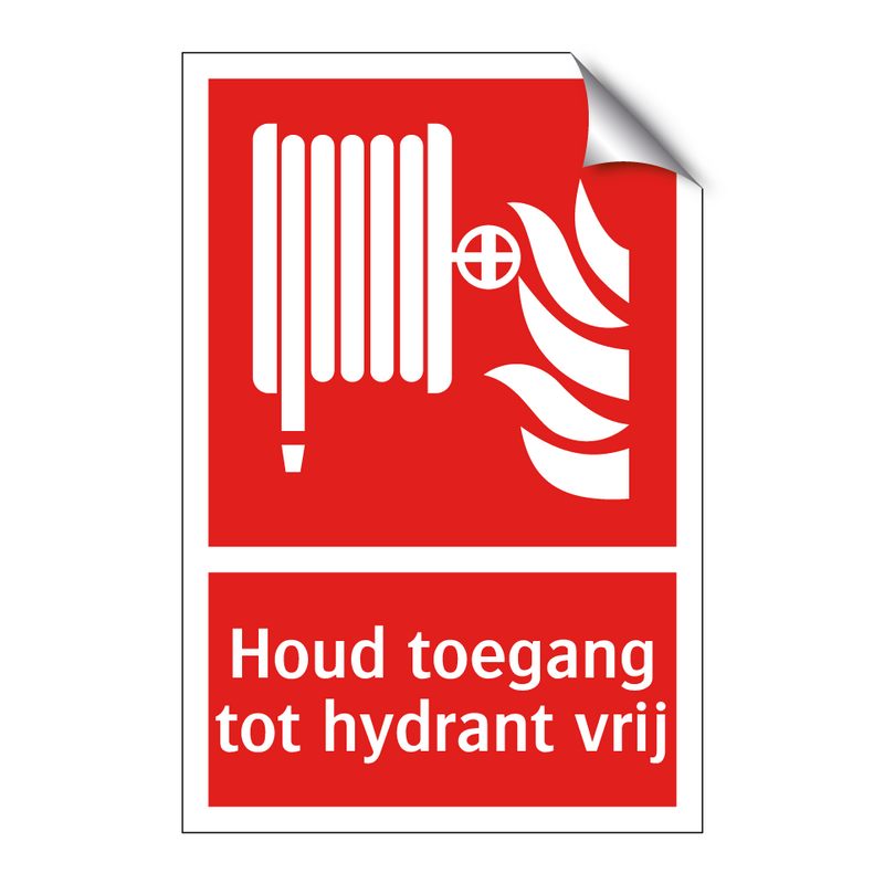 Houd toegang tot hydrant vrij