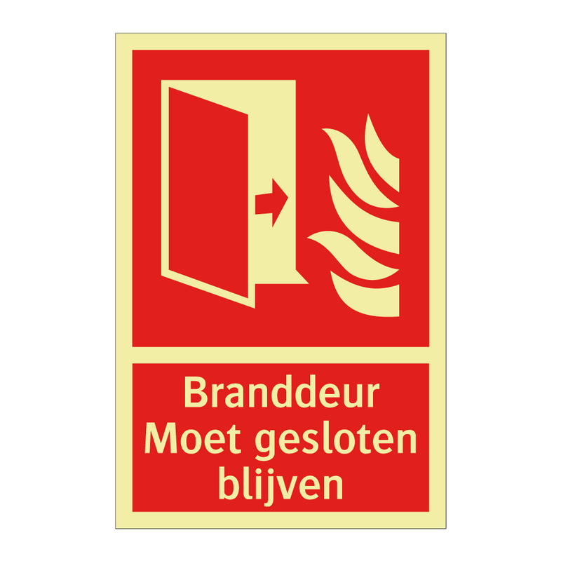 Branddeur - Moet gesloten blijven