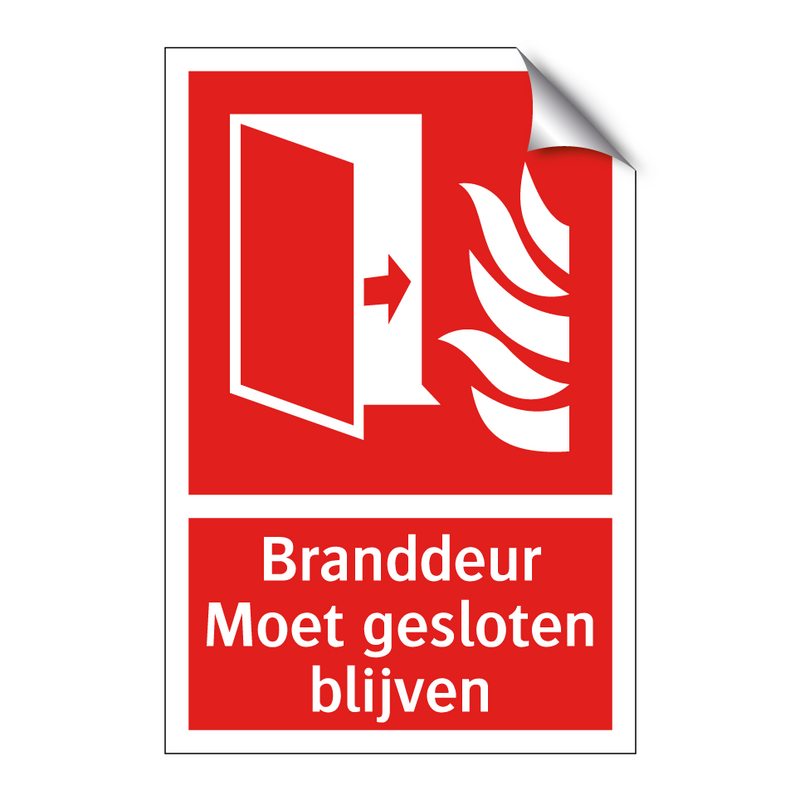 Branddeur - Moet gesloten blijven