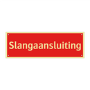 Slangaansluiting & Slangaansluiting & Slangaansluiting & Slangaansluiting