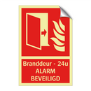 Branddeur - 24 u - ALARM BEVEILIGD