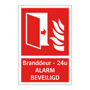 Branddeur - 24 u - ALARM BEVEILIGD