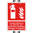 Kooldioxideblusser CO₂ Gebruikt voor: Elektrische Installaties Brandbare Vloeistoffen