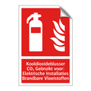 Kooldioxideblusser CO₂ Gebruikt voor: Elektrische Installaties Brandbare Vloeistoffen