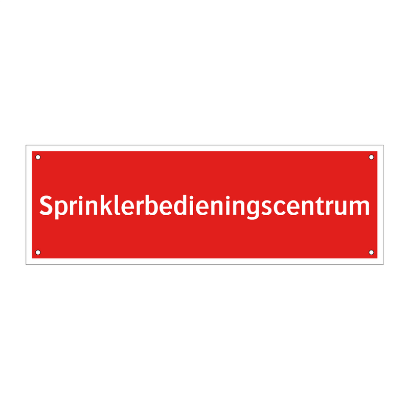 Sprinklerbedieningscentrum & Sprinklerbedieningscentrum & Sprinklerbedieningscentrum