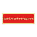 Sprinklerbedieningspaneel & Sprinklerbedieningspaneel & Sprinklerbedieningspaneel