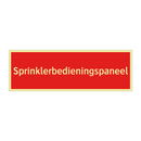 Sprinklerbedieningspaneel & Sprinklerbedieningspaneel & Sprinklerbedieningspaneel