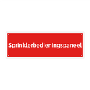 Sprinklerbedieningspaneel & Sprinklerbedieningspaneel & Sprinklerbedieningspaneel