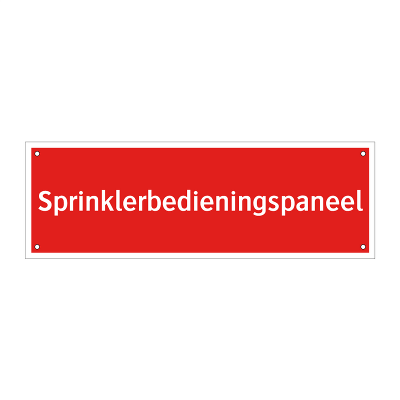 Sprinklerbedieningspaneel & Sprinklerbedieningspaneel & Sprinklerbedieningspaneel