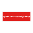 Sprinklerbeschermingsruimte & Sprinklerbeschermingsruimte & Sprinklerbeschermingsruimte