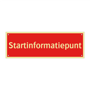 Startinformatiepunt & Startinformatiepunt & Startinformatiepunt & Startinformatiepunt