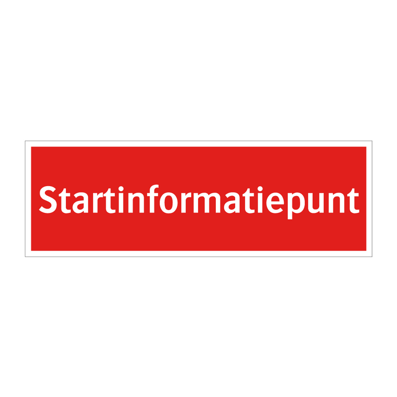 Startinformatiepunt & Startinformatiepunt & Startinformatiepunt & Startinformatiepunt